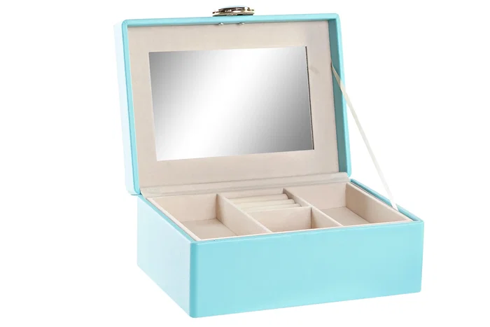 DKD Home Decor Joyero Glam Verde Menta 17 x 13 x 8.5 cm DKD Home Decor Joyero Glam Verde Menta 17 x 13 x 8.5 cm