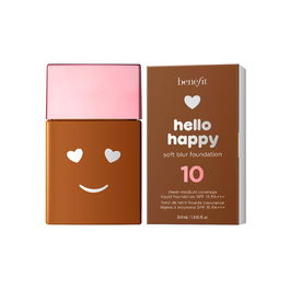 Hello Happy Soft Blur, Acabado mate, Base líquida, 10, Calor profundo, SPF 15, 30 ml