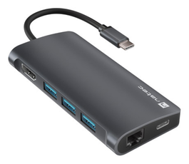 Natec Hub USB-C 8 en 1 Fowler 2 3x USB 3.0 HDMI 4K USB-C