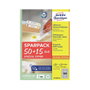 AVERY Zweckform Etiquetas de 25,4 x 10,0 mm, blanco