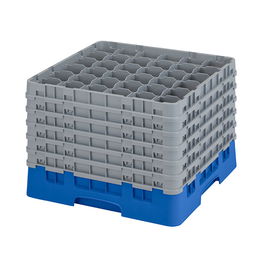 CAMBRO - 36S1214-168 - Cesta de lavado 36 comp. 6 alturas - 7,2 cm Ø máx. - alt. máx. 32,3 cm - 50 x 50 x 34,9 cm - Azul
