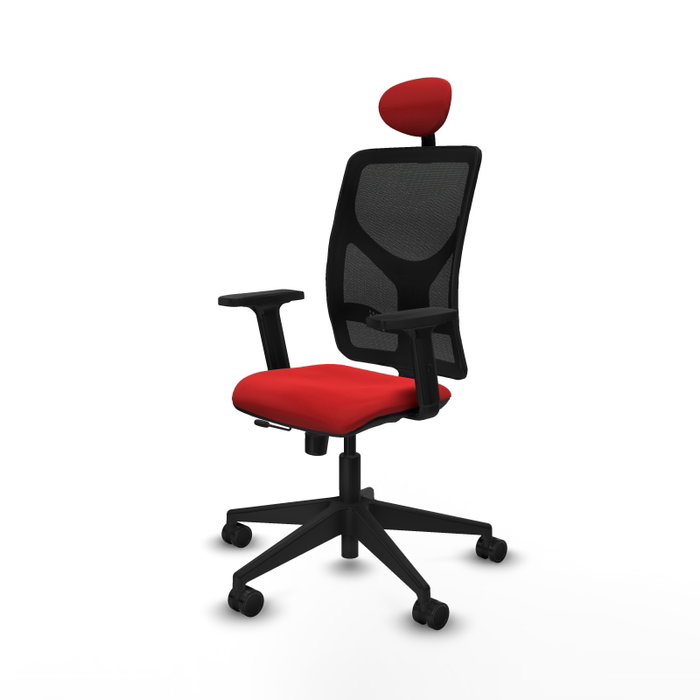 PIQUERAS Y CRESPO Silla de oficina Motilla con mecanismo Sincro/Traslack, Rojo y Negro PIQUERAS Y CRESPO Silla de oficina Motilla con mecanismo Sincro/Traslack, Rojo y Negro