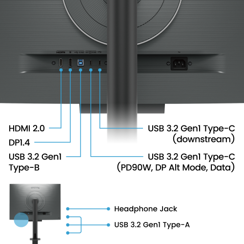 BenQ 9H.LM2LJ.TBE Pantalla para PC 28.2" 4K Ultra HD Negro