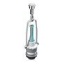 Roca A822502200 Descargador Universal WC Mecanismo Descarga Simple 6L con 4 Pulsadores Cortos y Largos D.27 y D.40mm Cromado