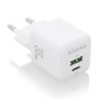 Aisens Cargador GaN 20W Blanco con USB-C PD3.0 y USB-A QC3.0