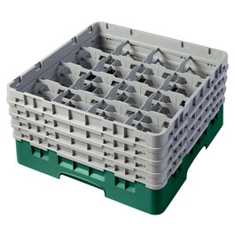 CAMBRO Cesta de lavado 16 compartimentos Verde Sherwood