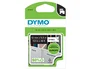 Dymo Cinta D1 de Poliéster Negro sobre Blanco 12mm x 5,5m