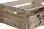 DKD Home Decor Set de 5 Cajas Decorativas Shabby Mapamundi Marrón Negro Madera Paulownia 28 x 14.5 x 39 cm