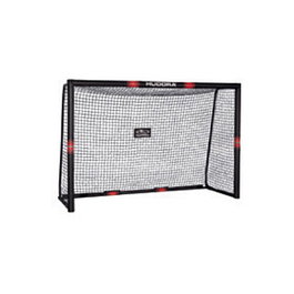 Hudora 76913 - Fuballtor Pro Tect 180, Portería de Fútbol para Niños, Negro y Rojo, 180 cm