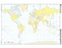 Teide Mapa Mudo Color Din A4 Planisferio Político 210 x 297 mm