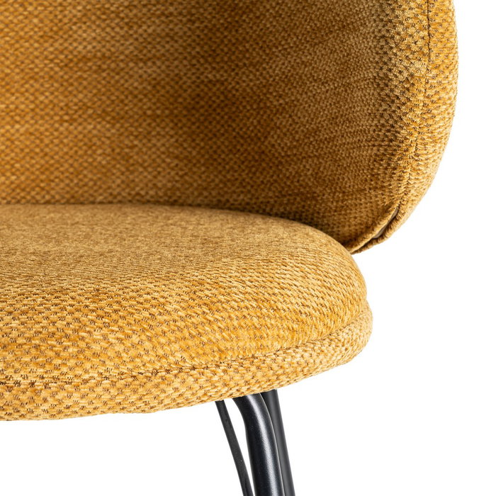 Taburete Mostaza Tejido-Metal Salón 46,50 X 46,50 X 90 cm (Set de 2) Taburete Mostaza Tejido-Metal Salón 46,50 X 46,50 X 90 cm (Set de 2)