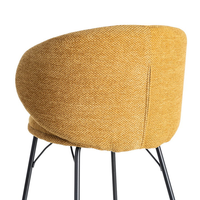 Taburete Mostaza Tejido-Metal Salón 46,50 X 46,50 X 90 cm (Set de 2) Taburete Mostaza Tejido-Metal Salón 46,50 X 46,50 X 90 cm (Set de 2)