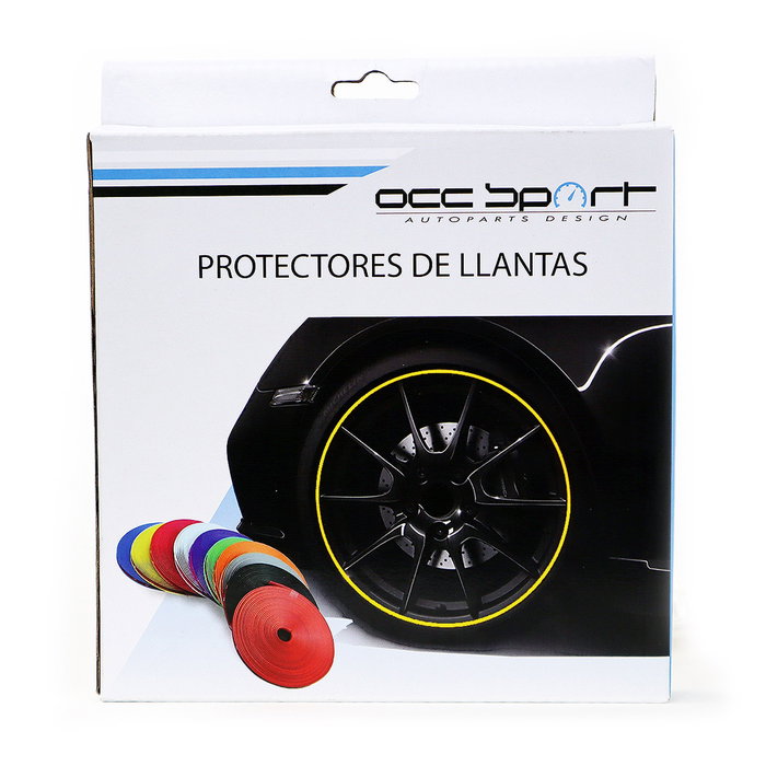Occ Sport Protector de Llantas Negro OCCDEC011 - 600 x 2 cm, para evitar arañazos y roces, adhesivo 3M, fácil instalación
