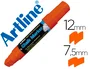 Artline Rotulador Pizarra Negra/Verde EPW-12, Punta Rectangular 12 mm, Color Naranja
