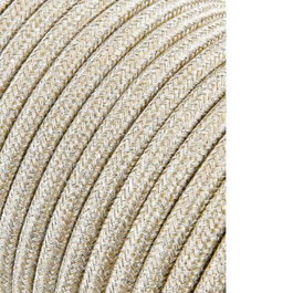 Edm Carrete cable cordón tubular H03VV-F 2 x 0,75 mm² C15 Beige 25m