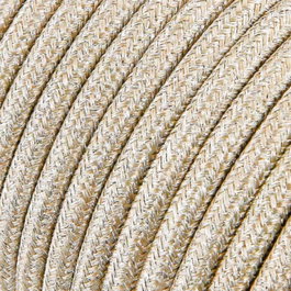 Edm Carrete cable cordón tubular H03VV-F 2 x 0,75 mm² C15 Beige 25m