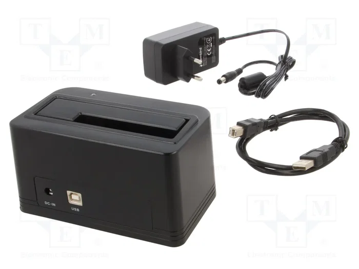 GEMBIRD Estación de acoplamiento USB 2.0 Negro