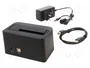 GEMBIRD Estación de acoplamiento USB 2.0 Negro