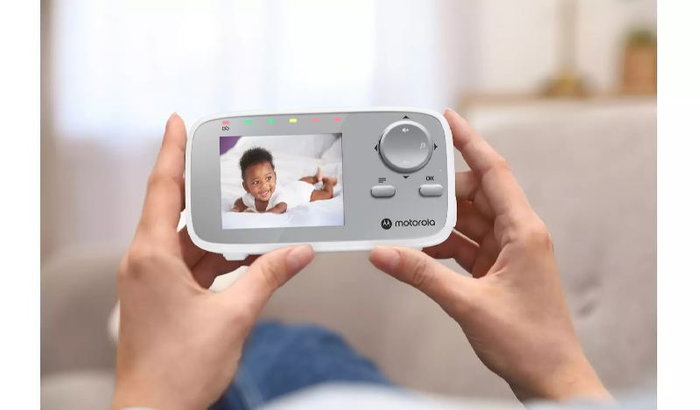 Motorola Audio y Video Vigilabebe con Pantalla de 2.8 Pulgadas - Monitor para Bebe