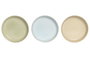 DKD Home Decor Set de 12 Platos de Gres Esmaltado JIAHUA 26 Surtido de Colores