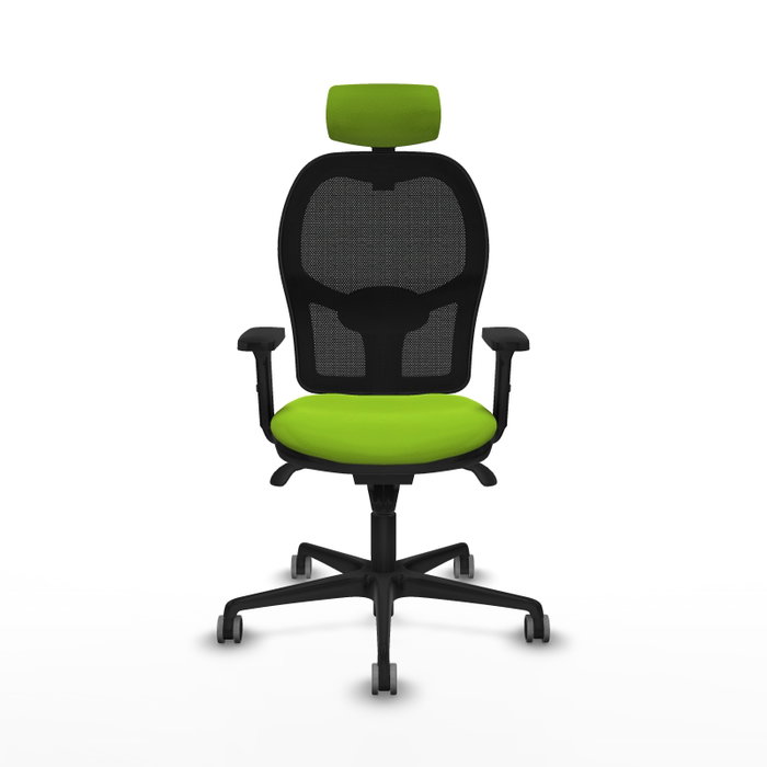 PIQUERAS Y CRESPO Silla de oficina Jorquera con mecanismo Sincro, Pistacho y Negro