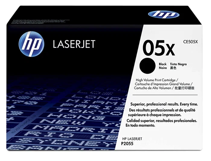 HP Cartucho de tóner 05X CE505X Negro Alta Capacidad HP Cartucho de tóner 05X CE505X Negro Alta Capacidad