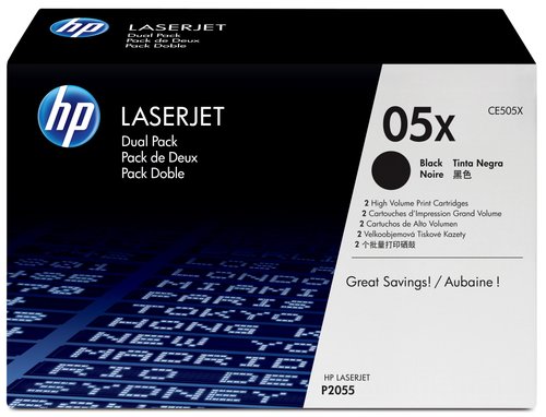 HP Cartucho de tóner 05X CE505X Negro Alta Capacidad HP Cartucho de tóner 05X CE505X Negro Alta Capacidad