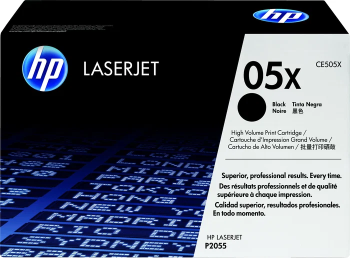 HP Cartucho de tóner 05X CE505X Negro Alta Capacidad HP Cartucho de tóner 05X CE505X Negro Alta Capacidad