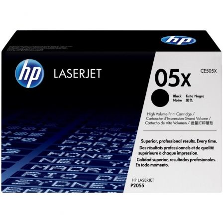 HP Cartucho de tóner 05X CE505X Negro Alta Capacidad HP Cartucho de tóner 05X CE505X Negro Alta Capacidad