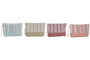 DKD Home Decor Neceser Mediterraneo Coral Verde Menta Poliester 5 x 22.5 x 28.5 cm (12 Unidades)