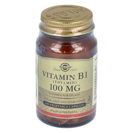 SOLGAR Vitamina B1 100 Mg 100 Cápsulas para el Sistema Nervioso