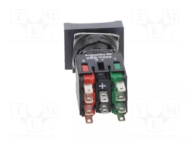 SCHNEIDER ELECTRIC Interruptor de presión Harmony XB6 16mm rojo con LED