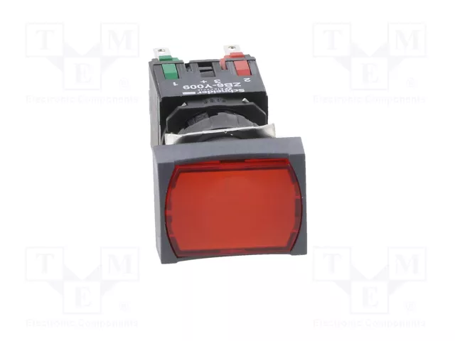 SCHNEIDER ELECTRIC Interruptor de presión Harmony XB6 16mm rojo con LED