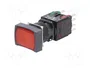 SCHNEIDER ELECTRIC Interruptor de presión Harmony XB6 16mm rojo con LED