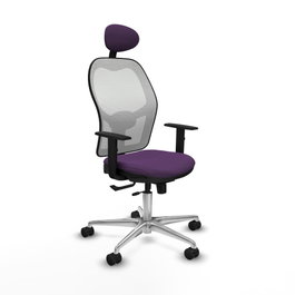 PIQUERAS Y CRESPO Silla de oficina Jorquera Morada con mecanismo Sincro/Traslack