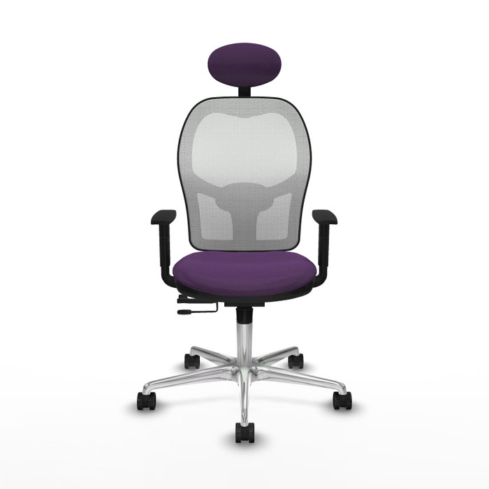 PIQUERAS Y CRESPO Silla de oficina Jorquera Morada con mecanismo Sincro/Traslack