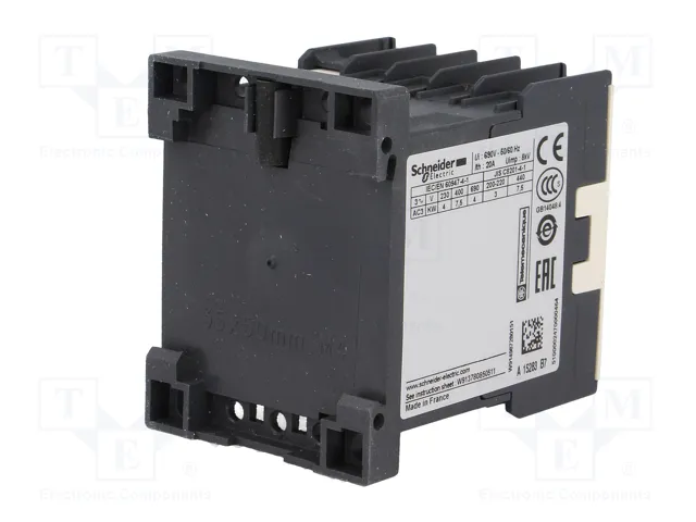 SCHNEIDER ELECTRIC Contactor TeSys K LC1K1610B7 3-polar 16A 24VAC