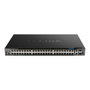 D-Link DGS-1520-52MP Switch Gestionado L3 Gigabit PoE+ 44 Puertos 4x 2.5G 2x 10G SFP+ Montaje Rack