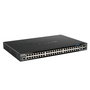 D-Link DGS-1520-52MP Switch Gestionado L3 Apilable con 44 Puertos Giga PoE (370W), 4 Puertos 2.5G PoE, 2 Puertos 10G y 2 Puertos SFP+ 10G - Montaje Rack 1U
