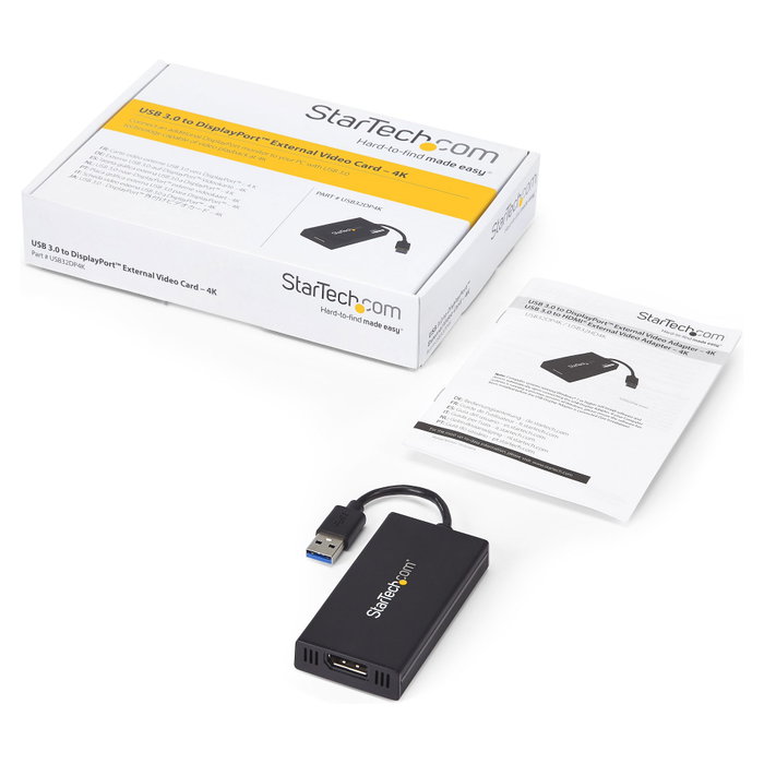 StarTech.com Adaptador USB 3.0 a DisplayPort 4K Ultra HD USB32DP4K