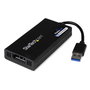 Startech Adaptador USB 3.0 a DisplayPort, conector macho USB tipo A a hembra DisplayPort, plug & play, negro