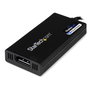 Startech Adaptador USB 3.0 a DisplayPort, conector macho USB tipo A a hembra DisplayPort, plug & play, negro