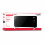 Edm Convector Placa de Cristal 2000 W Negro con Termostato y Programador IP24