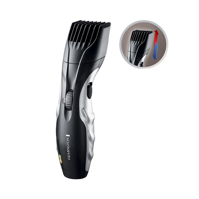Remington MB320C Recortador de Barba y Bigote, 9 Ajustes de Longitud (1.5-18mm), Cuchillas de Cerámica, Uso con Cable e Inalámbrico (40 min), Incluye Estuche, Peine y Cepillo