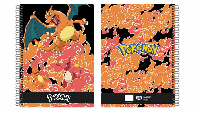 CYP Brands Cuaderno Folio 80 Hojas Pokémon - Charmander CYP Brands Cuaderno Folio 80 Hojas Pokémon - Charmander