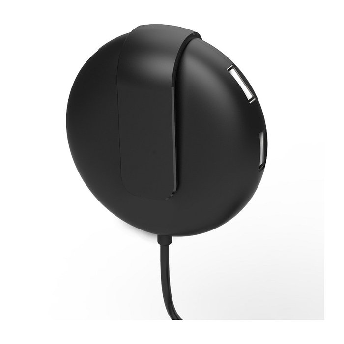 Realpower Cargador de Coche 6 Puertos USB 5V 2400mA Total 47W 1.5m Cable Negro para Encendedor