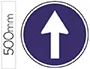 Syssa Señal Vial Sentido Obligatorio Paso Peatones Acero Galvanizado 500 mm