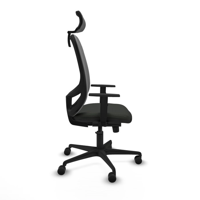 PIQUERAS Y CRESPO Silla de oficina Cilanco con mecanismo Sincro, Negro y Gris PIQUERAS Y CRESPO Silla de oficina Cilanco con mecanismo Sincro, Negro y Gris