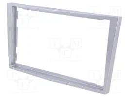PER.PIC. Bastidor de montaje de radio 2 DIN para Opel, plateado claro