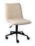 DKD Home Decor Silla de Poliéster y Metal Beige con Ruedas